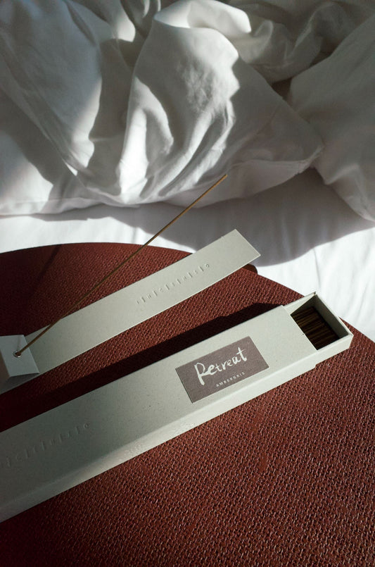 ambergris incense in luxury hotel room