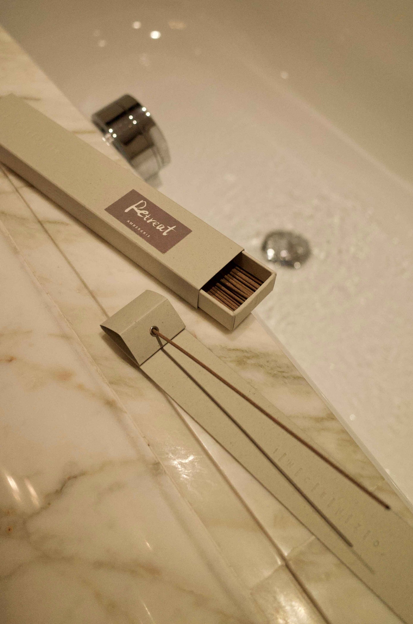 ambergris Incense in luxury hotel bath