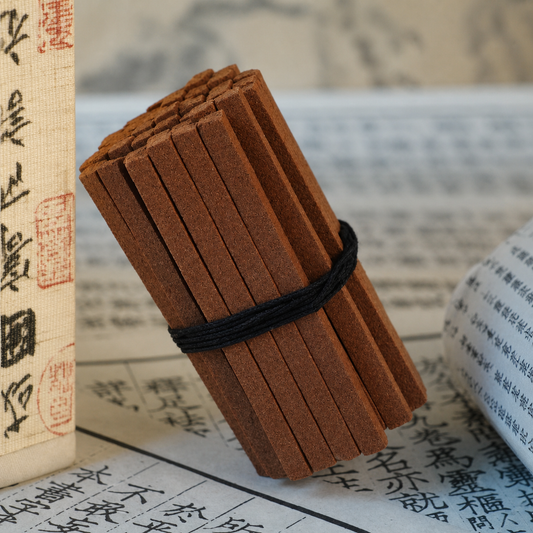 Deep Current Hainan jiangzhen incense bundle on calligraphy paper