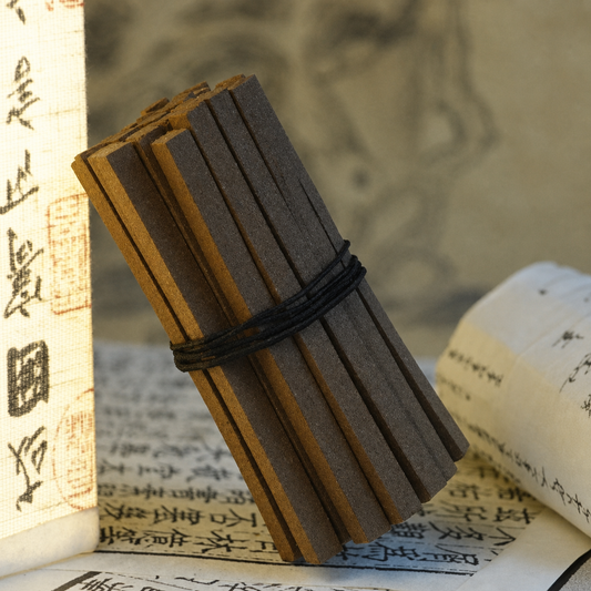 Quiet Depth Hui'an agarwood incense bundle on calligraphy paper