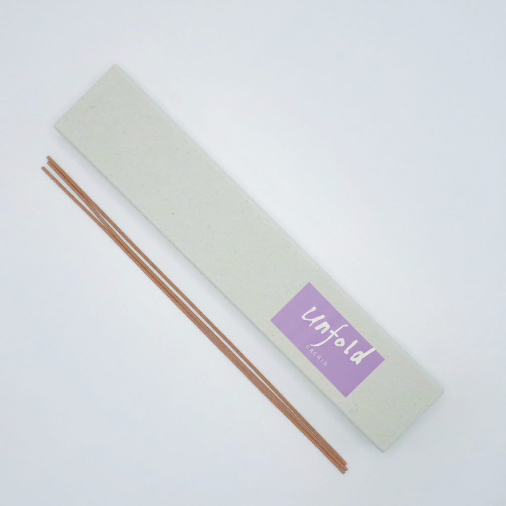 Orchid incense sticks with an eco-friendly INCENZO incense box